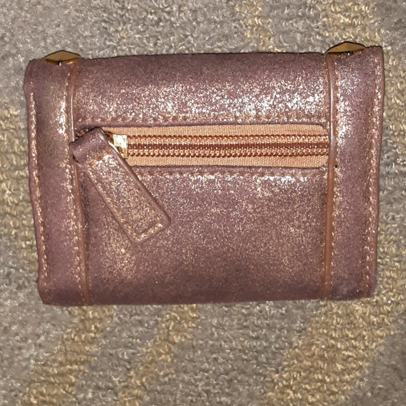 BabyPhat 4.5x3inch small metallic brown gold studde wallet brand new never used - Picture 3 of 3